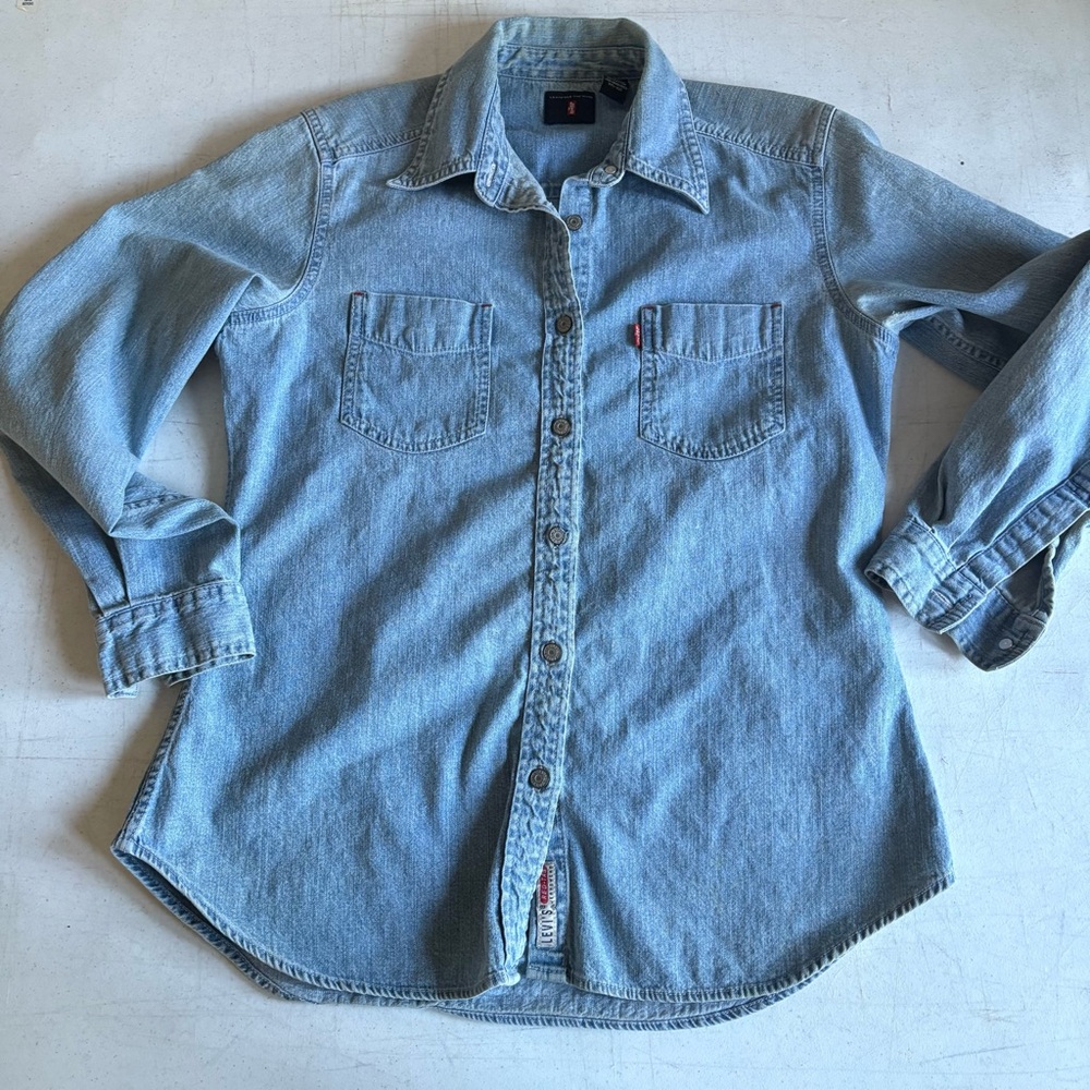 SOLD Upcycled Aerosmith Levi’s Denim Shirt - Picture 6 of 12